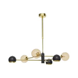 Jupiter 1966 - Luster na tyči MOKA 3xGU10/10W/230V + 3xG9/10W/230V zlatá/čierna/béžová 1966 vyobraziť