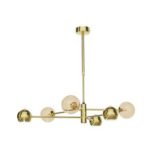 Jupiter 1963 - Luster na tyči MOKA 3xGU10/10W/230V + 3xG9/10W/230V zlatá/béžová 1963 vyobraziť