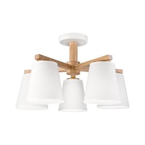 Prisadený luster ELLIE 5xE27/15W/230V biela/dub LM-5.113/DĄB/BIAŁY vyobraziť