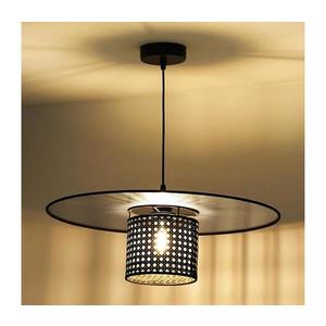 - Luster na lanku TOKYO RATTAN 1xE27/15W/230V pr. 50 cm čierna/strieborná 603164 vyobraziť