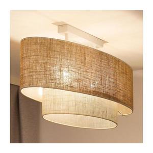 - Prisadený luster DOUBLE OVAL YUTE 2xE27/15W/230V hnedá/krémová 604550 vyobraziť