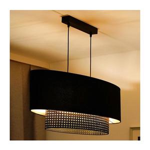 - Luster na lanku DOUBLE OVAL RATTAN 2xE27/15W/230V čierna/ratan 603607 vyobraziť