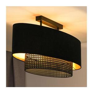 - Prisadený luster DOUBLE OVAL RATTAN 2xE27/15W/230V čierna/ratan 604581 vyobraziť