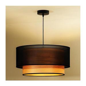 - Luster na lanku WOOD BOHO 1xE27/15W/230V pr. 45 cm čierna/béžová 604055 vyobraziť