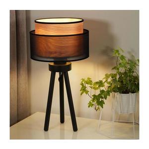 - Stolná lampa WOOD BOHO 1xE27/15W/230V pr. 25 cm čierna/béžová 604093 vyobraziť