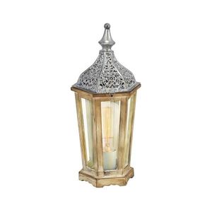 Eglo 54618 - LED Stolná lampa 1xE27/4W/230V strieborná/hnedá 54618 vyobraziť