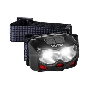 Vayox LED Nabíjacia čelovka so senzorom 2xLED/5W/5V/3xAAA IP65 500 lm 1200 mAh VA0078 vyobraziť