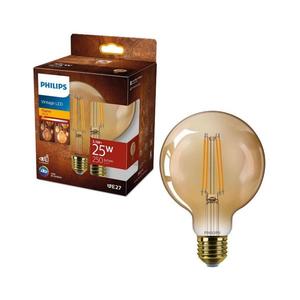 LED Žiarovka VINTAGE Philips G95 E27/3, 1W/230V 1800K 8720169191372 vyobraziť
