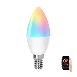 B.V. LED RGBW Stmievateľná žiarovka C37 E14/6, 5W/230V 2700-6500K Wi-Fi - S10201BG0 vyobraziť