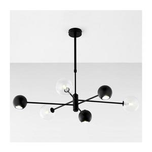 Jupiter 1995 - Luster na tyči MOKA 3xGU10/10W/230V + 3xG9/10W/230V čierna/číra 1995 vyobraziť