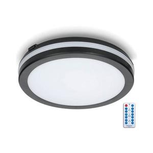LED Kúpeľňové stropné svietidlo so senzorom LED/24W/230V pr. 30 cm čierna + DO KFNX24WCZ vyobraziť