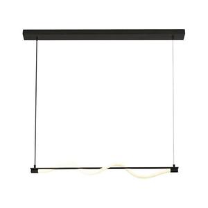 Searchlight 57211BK - LED Luster na lanku SERPENT LED/15W/230V čierna 57211BK vyobraziť