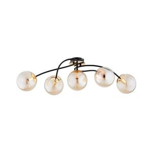 Prisadený luster GILIAN 5xE14/40W/230V čierna/zlatá 63243 vyobraziť