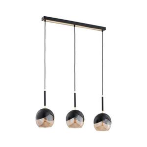 Luster na lanku MILTONA 3xE27/60W/230V čierna/béžová 62416 vyobraziť