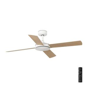 FARO Barcelona FARO 33350DC - Stropný látor MALLORCA L biela/hnedá pr.132 cm + diaľkové ovládanie 33350DC vyobraziť