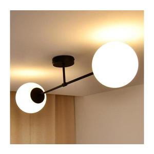 Prisadený luster MOON 2xE27/15W/230V čierna W-2022+8020/2 BK+WT/H vyobraziť