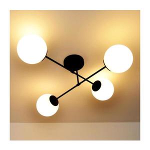Prisadený luster MOON 4xE27/15W/230V čierna W-2022+8020/4 BK+WT/H vyobraziť