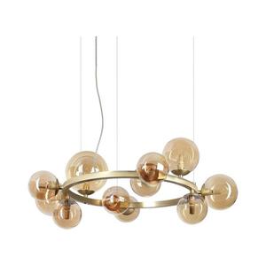 Ideal Lux - LED Luster na lanku PERLAGE 11xG9/3W/230V pr. 73 cm zlatá/dymová 322773 vyobraziť