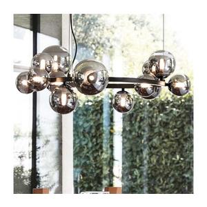 Ideal Lux - LED Luster na lanku PERLAGE 14xG9/3W/230V pr. 85 cm čierna/dymová 271385 vyobraziť