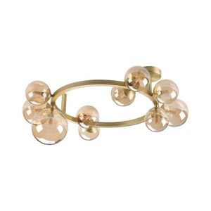 Ideal Lux - LED Prisadený luster PERLAGE 10xG9/3W/230V pr. 70 cm zlatá/dymová 327808 vyobraziť