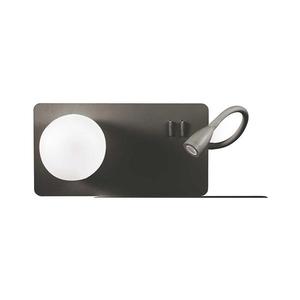 Ideal Lux - LED Nástenné svietidlo s lampičkou BOOK 1xG9/28W + LED/3W/230V čierna 174846 vyobraziť