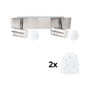 Eglo - LED Bodové svietidlo MY CHOICE 2xE14/4W/230V chróm/biela 1xEG31107+2xEG94749 vyobraziť