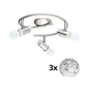Eglo - LED Bodové svietidlo MY CHOICE 3xE14/4W/230V chróm/biela/čierna 1xEG31108+3xEG90252 vyobraziť