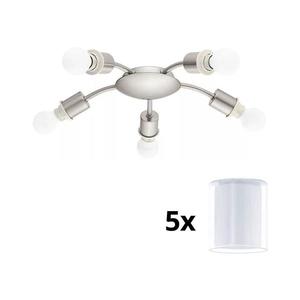 Eglo - LED Stropné svietidlo MY CHOICE 5xE14/4W/230V chróm/biela 1xEG31116+5xEG94655 vyobraziť
