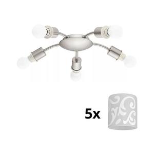 Eglo - LED Stropné svietidlo MY CHOICE 5xE14/4W/230V chróm/biela 1xEG31116+5xEG90257 vyobraziť