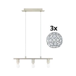 Eglo - LED Luster na lanku MY CHOICE 3xE14/4W/230V chróm 1xEG31118+3xEG92867 vyobraziť