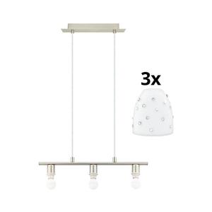 Eglo - LED Luster na lanku MY CHOICE 3xE14/4W/230V chróm/biela 1xEG31118+3xEG94749 vyobraziť