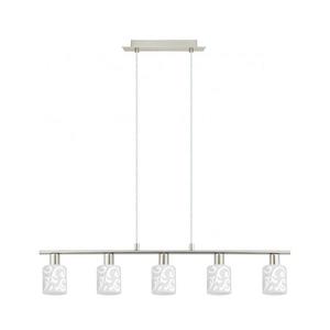 Eglo - LED Luster na lanku MY CHOICE 5xE14/4W/230V chróm/biela 1xEG31119+5xEG90257 vyobraziť