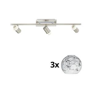 Eglo - LED Bodové svietidlo MY CHOICE 3xE14/40W/230V chróm/biela/čierna 1xEG31127+3xEG90252 vyobraziť