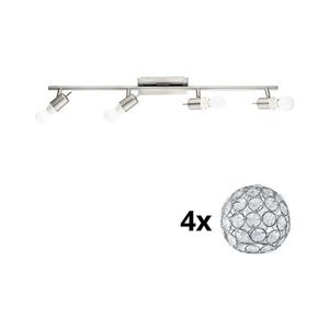 Eglo - LED Bodové svietidlo MY CHOICE 4xE14/4W/230V chróm 1xEG31128+4xEG92867 vyobraziť