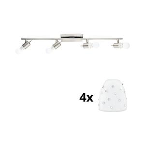 Eglo - LED Bodové svietidlo MY CHOICE 4xE14/4W/230V chróm/biela 1xEG31128+4xEG94749 vyobraziť