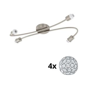 Eglo - LED Bodové svietidlo MY CHOICE 4xE14/4W/230V chróm 1xEG31129+4xEG92867 vyobraziť