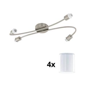 Eglo - LED Bodové svietidlo MY CHOICE 4xE14/4W/230V chróm/biela 1xEG31129+4xEG94655 vyobraziť