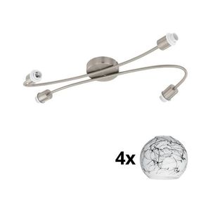 Eglo - LED Bodové svietidlo MY CHOICE 4xE14/4W/230V chróm/biela/čierna 1xEG31129+4xEG90252 vyobraziť