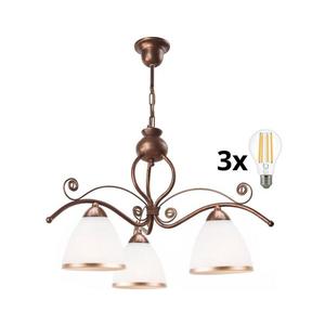 Brilagi - LED Luster na reťazi ANTICO 3xE27/60W/230V bronz patina 8590828606635 vyobraziť