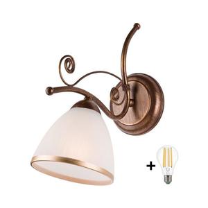 Brilagi - LED Nástenné svietidlo ANTICO 1xE27/60W/230V bronz patina 8590828606659 vyobraziť