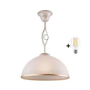 Brilagi - LED Luster na tyči ANTICO 1xE27/60W/230V biela patina 8590828606666 vyobraziť