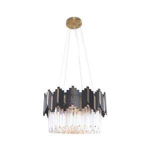 Zuma Line 2200018M - Luster na lanku ROTTA 6xE14/40W/230V čierna/zlatá 2200018M vyobraziť