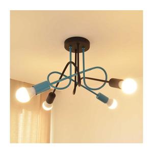 Prisadený luster OXFORD 4xE27/15W/230V čierna/tyrkysová W-2016/4 BK+TRQ/H vyobraziť