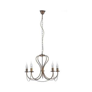 ONLI - Luster na reťazi CANDELA 5xE14/6W/230V bronzová 4236/5B vyobraziť