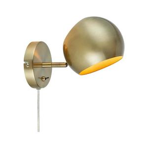 Markslöjd 108754 - Nástenná lampa EDGAR 1xE14/40W/230V zlatá 108754 vyobraziť