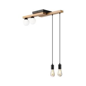 Luster na lanku CORTINA 2xE27/15W/230V + 2xG9/5W/230V čierna/dub LM-4.235/CZARNY vyobraziť