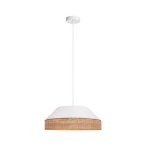 HEXE Luster na lanku MANISO 1xE27/60W/230V pr. 45 cm biela/béžová 0749 vyobraziť