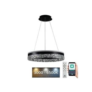 LED Stmievateľný luster na lanku LED/80W/230V 3000-6500K čierna + diaľkové ovládanie TA2301/B vyobraziť