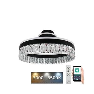 LED Stmievateľný prisadený luster LED/75W/230V 3000-6500K čierna + diaľkové ovládanie TA1305/B vyobraziť