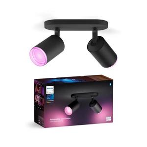 Philips - LED RGBW Stmievateľné bodové svietidlo Hue FUGATO 2xGU10/4, 2W/230V čierna 8720169319271 vyobraziť